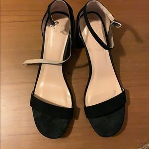 A New Day Black Suede Sandals